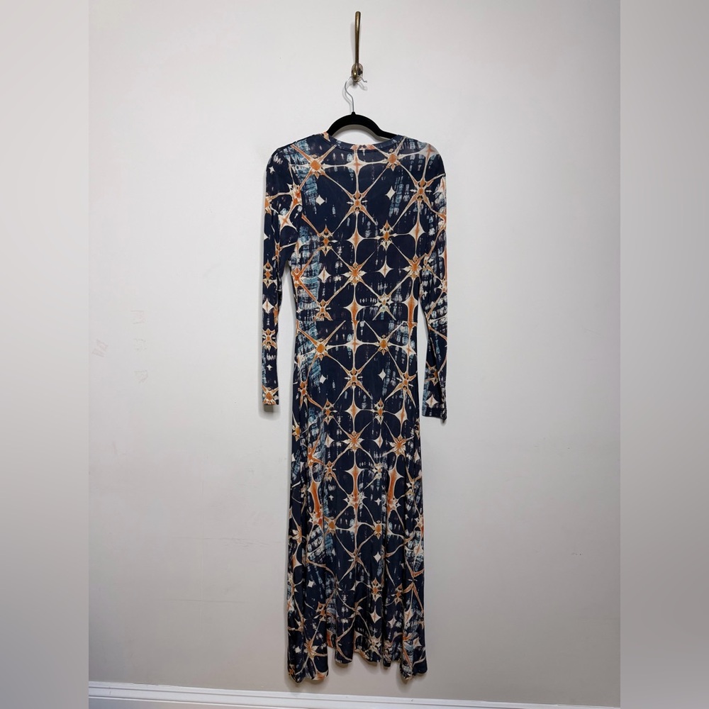 Ulla Johnson Naia Ruched Printed Jersey Midi Dress - Picture 7 of 7